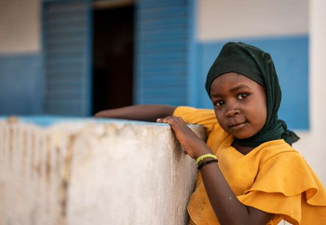 Manas aged 6 in Farchana camp, Chad where refugees from Sudan are treated for malnutrition